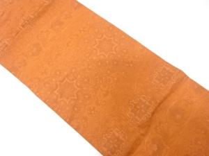 華紋に花更紗模様織り出し　名古屋帯